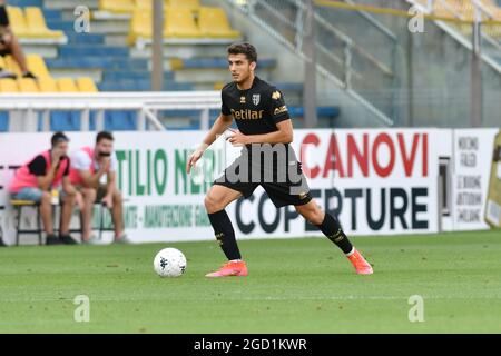 Parme, Italie. 08 août 2021. Balogh Botond (Parme) pendant titoloEvento, match de football amical à Parme, Italie, août 08 2021 crédit: Agence de photo indépendante/Alamy Live News Banque D'Images