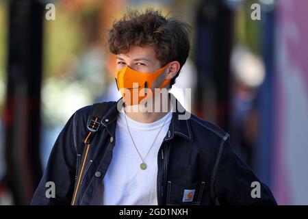 McGuire Brown, fils de Zak Brown (États-Unis) Directeur exécutif de McLaren. Grand Prix Steiermark, samedi 26 juin 2021. Spielberg, Autriche. Banque D'Images