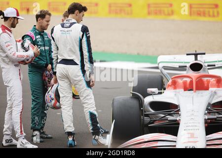 George Russell (GBR) Williams Racing - lancement de la voiture 2022. Grand Prix de Grande-Bretagne, jeudi 15 juillet 2021. Silverstone, Angleterre. Banque D'Images