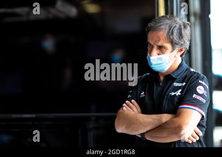 Davide Brivio (ITA) Alpine F1 Team Directeur de course. Grand Prix de Grande-Bretagne, jeudi 15 juillet 2021. Silverstone, Angleterre. Banque D'Images