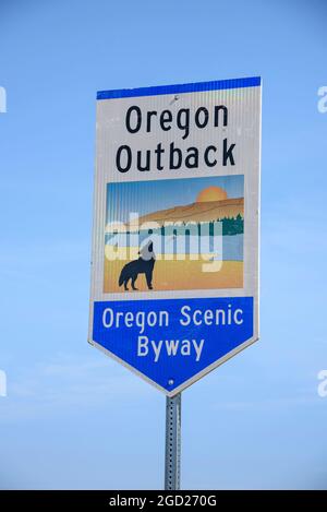 Panneau Panoramique National De L'Oregon Outback, Sud-Est De L'Oregon. Banque D'Images