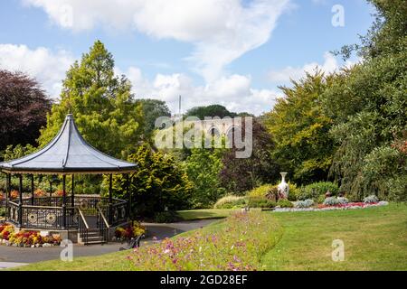 Bandstand à Victoria Gardens, Truro, Cornouailles, royaume-uni Banque D'Images