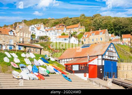 Runswick Bay, Yorkshire du Nord, Angleterre. ROYAUME-UNI Banque D'Images