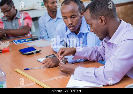 Formation des enseignants à Mogadiscio et Garowe via l'Initiative des jeunes apprenants (SYLI) ca. 11 juin 2015 Banque D'Images