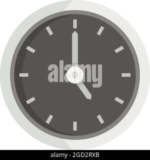 Icône de réparation d'horloge murale de bureau. Illustration plate de l'icône de vecteur de réparation d'horloge murale de bureau isolée sur fond blanc Illustration de Vecteur