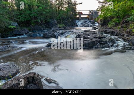 Upper Cordova Falls Havelock Ontario Canada Banque D'Images