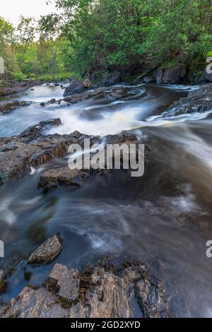 Upper Cordova Falls Havelock Ontario Canada Banque D'Images