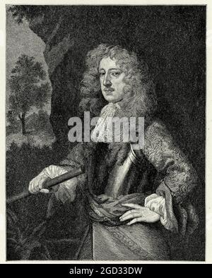 Anthony Ashley Cooper, 1er comte de Shaftesbury éminent politicien anglais pendant l'interrègne et le règne du roi Charles II XVIIe siècle. AF Banque D'Images