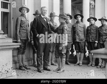 Daniels & Boy Scouts entre 1909 et 1919 Banque D'Images