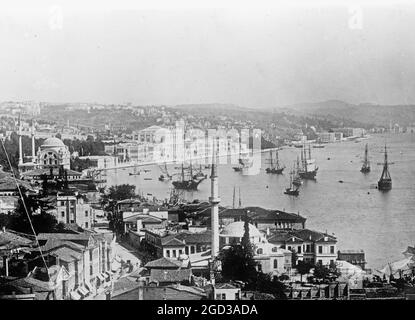 Constantinople, Palais du Sultan dans le Bosphore environ. Entre 1909 et 1919 Banque D'Images