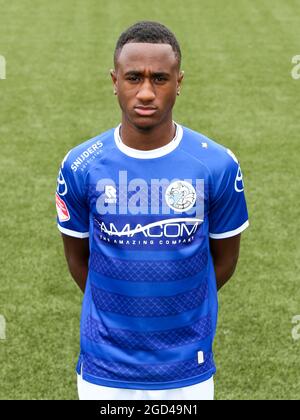 DEN Bosch, PAYS-BAS - AOÛT 10 : Kevin Felida du FC Den Bosch lors d'une séance photo du FC Den Bosch au Stadion de Vliert le 10 août 2021 à Den Bosch, pays-Bas (photo de René Nijhuis/Orange Pictures) Banque D'Images
