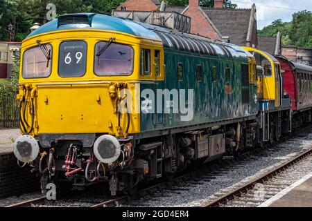 Chernet Valley Heritage Railway Locos Stoke sur Trent Staffordshire Banque D'Images