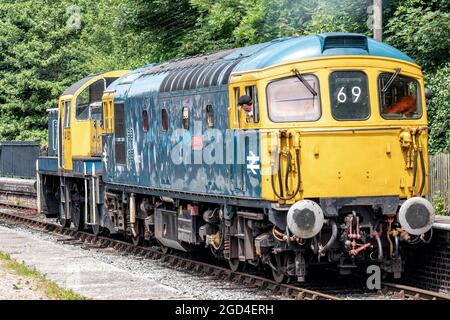 Chernet Valley Heritage Railway Locos Stoke sur Trent Staffordshire Banque D'Images