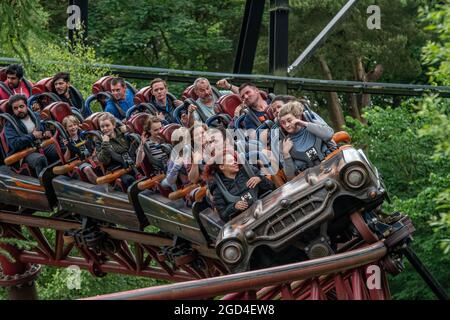 RITA Alton Towers a lancé le parc à thème de Rollercoaster Staffordshire Banque D'Images