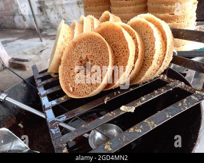 Rajasthani ghevar, jaipur, rajasthan, Inde Banque D'Images