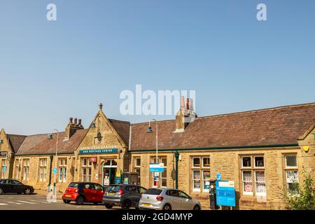 Carnforth Station and Heritage Center, Royaume-Uni, est célèbre dans le film classique de 1945 Brief Encounter. Banque D'Images