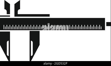 Icône de micromètre vecteur simple. Comparateur à cadran. Instrument à compas Illustration de Vecteur