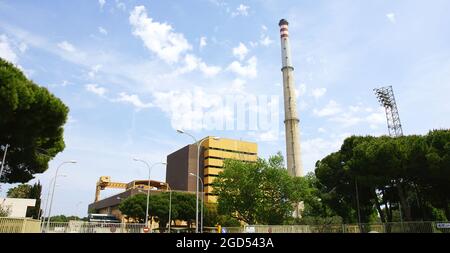 Centrale thermique Foix à Cubelles à Barcelone, Catalogne, Espagne, Europe Banque D'Images