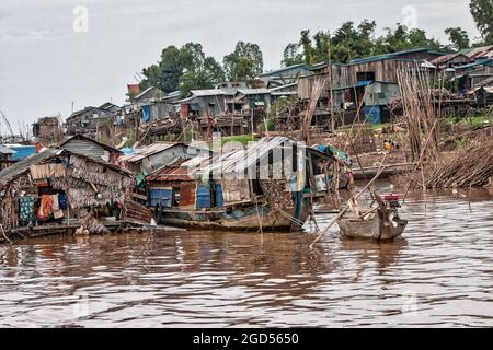 Tonle SAP, Cambodge, pêcheurs, Asie Banque D'Images