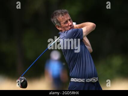 Anton du Beke lors d'une journée de prévisualisation avant le Cazoo Classic au London Golf Club de Ash, Kent. Date de la photo: Mercredi 11 août 2021. Banque D'Images