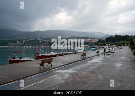 Gerze est une ville et un district de la province de Sinop dans la région de la mer Noire en Turquie. La date de visite est 17 jıly 2021. Banque D'Images