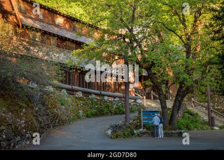 Centre d'accueil du monument national des grottes de l'Oregon, dans le sud de l'Oregon. Banque D'Images
