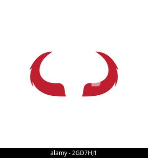 Corne du diable l'icône vecteur illustration design Template Illustration de Vecteur
