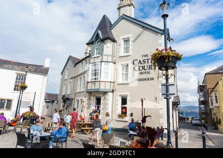 L'hôtel et le restaurant Castle court sur Castle Street à Beaumaris Anglesey Banque D'Images
