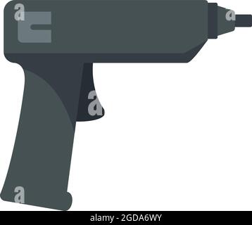 Icône de pistolet en mousse de polyuréthane. Illustration plate de l'icône vecteur du pistolet en mousse de polyuréthane isolée sur fond blanc Illustration de Vecteur