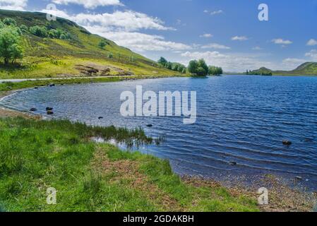 Beau Loch Tarff, B862, près de fort Augustus, sur le côté secret sud de loch Ness, touristique, marche, visiteur, marche, Calme, non découvert, Sud, Loc Banque D'Images