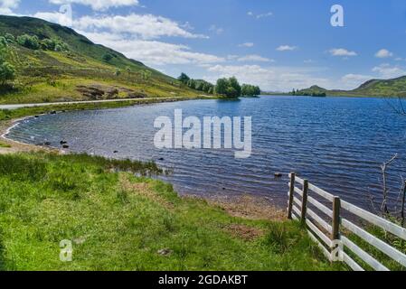 Beau Loch Tarff, B862, près de fort Augustus, sur le côté secret sud de loch Ness, touristique, marche, visiteur, marche, Calme, non découvert, Sud, Loc Banque D'Images