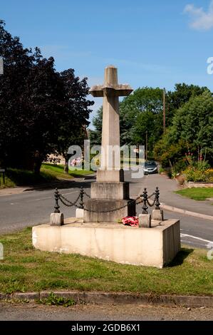 Le mémorial de guerre du village, Birdingbury, Warwickshire, Angleterre, Royaume-Uni Banque D'Images