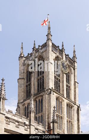 Église Sainte-Trinité, Hull - la plus grande église paroissiale d'Angleterre, la vieille ville de Hull, Kingston upon Hull Yorkshire UK Banque D'Images