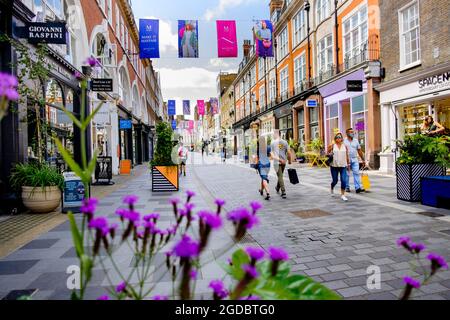 South Molton Street, Mayfair, Londres W1, Royaume-Uni. Banque D'Images