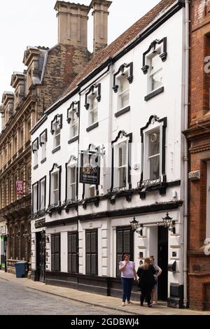 The George Hotel Hull, Yorkshire, Royaume-Uni ; hôtel et pub traditionnel, The Land of Green Ginger, Hull Yorkshire, Royaume-Uni Banque D'Images