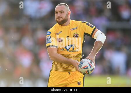 Daniel Smith (22) de Castleford Tigers pendant l'échauffement avant le match Banque D'Images