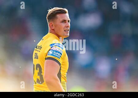 Greg Eden (23) de Castleford Tigers lors de l'échauffement avant le match, le 8/12/2021. (Photo de Craig Thomas/News Images/Sipa USA) crédit: SIPA USA/Alay Live News Banque D'Images