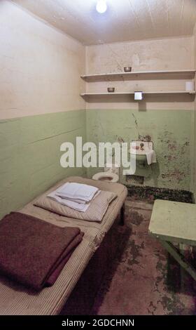 Cellule de prison Alcatraz, San Francisco, Californie, États-Unis Banque D'Images