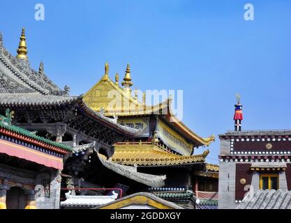 Monastère de kumbum, qinhai, Chine Banque D'Images