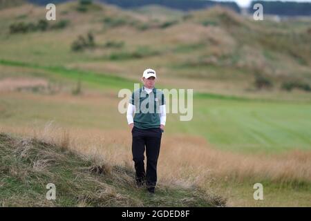 Leven, Royaume-Uni. 11 août 2021. Stacy Lewis (États-Unis) pendant le pro-Am à l'Open d'Écosse des femmes du Golf Trust à Dumbarnie Links, Leven, Fife, Écosse. Crédit: SPP Sport presse photo. /Alamy Live News Banque D'Images