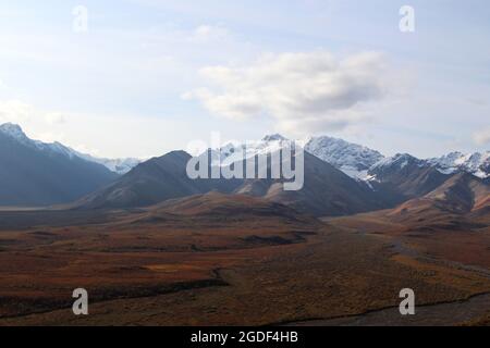 Landschaft des Denali Nationalpark, vormals Mount Mc Kinley Nationalpark, Denali National Park and Preserve, Alaska, États-Unis. Banque D'Images