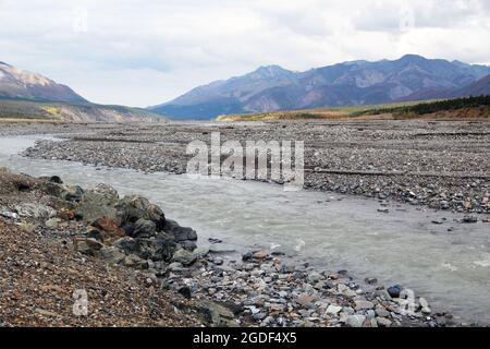 Landschaft des Denali Nationalpark, vormals Mount Mc Kinley Nationalpark, Denali National Park and Preserve, Alaska, États-Unis. Banque D'Images