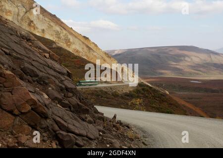 Landschaft des Denali Nationalpark, vormals Mount Mc Kinley Nationalpark, Denali National Park and Preserve, Alaska, États-Unis. Banque D'Images