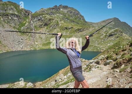 Plateau du lac de Spronser,Tyrol du Sud,Italie Banque D'Images