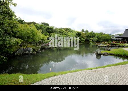 Jardin japonais à kyoto japon Banque D'Images