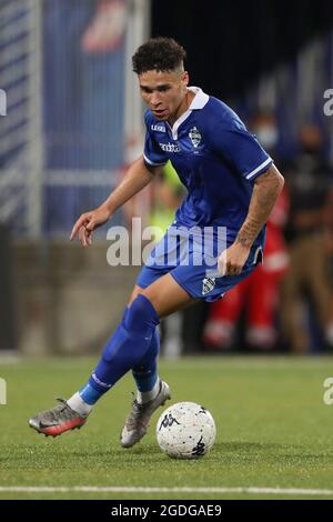 Novaro, Italie, 7 août 2021. Lewis Walker de Côme pendant le match de Coppa Italia au Stadio Silvio Piola, Novaro. Le crédit photo devrait se lire: Jonathan Moscrop / Sportimage Banque D'Images