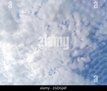 arrière-plan sous forme de ciel bleu et de nuages, grand panorama Banque D'Images
