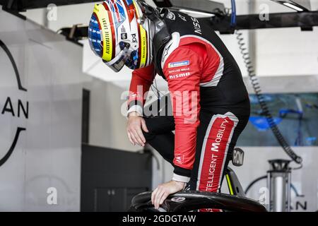 Berlin, Allemagne. 13 août 2021. ROWLAND Oliver (gbr), Nissan e.dams, Nissan IM02, portrait lors de l'ePrix de Berlin 2021, 8e rencontre du Championnat du monde de Formule E 2020-21, sur le circuit de rue de l'aéroport de Tempelhof du 14 au 15 août, à Berlin, Allemagne - photo Xavi Bonilla/DPPI crédit: Independent photo Agency/Alay Live News Banque D'Images