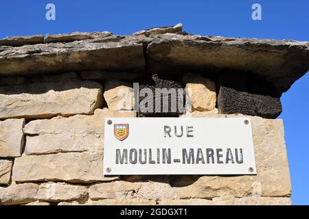 Le célèbre village de Pommard, Bourgogne FR Banque D'Images