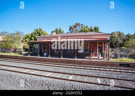 La gare ferroviaire de Taradale à Taradale, Victoria, Australie Banque D'Images